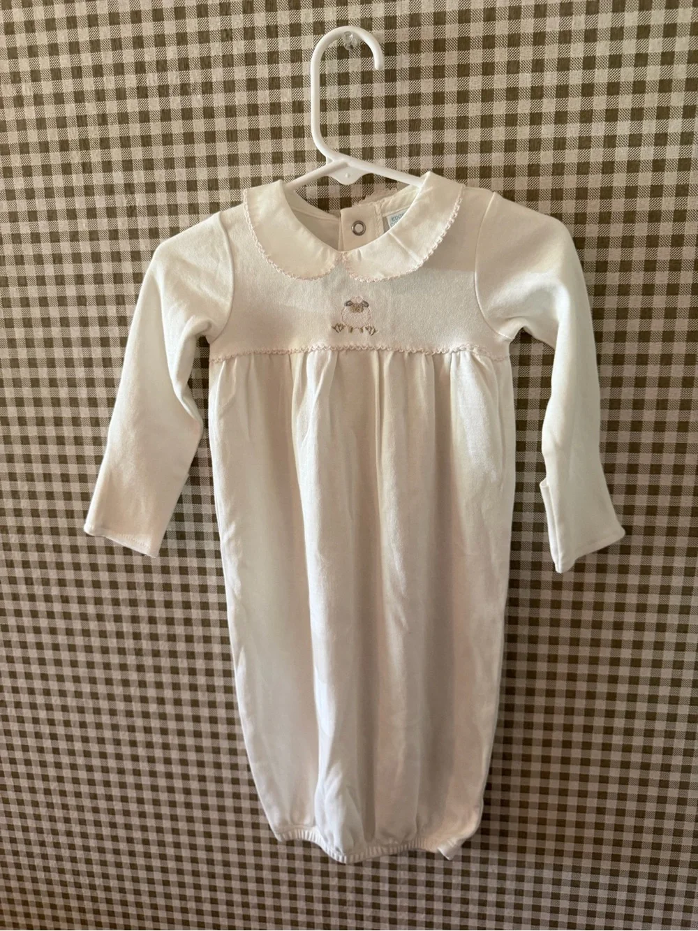 Classic Cream Baby Gown - Long Sleeve Sleepwear